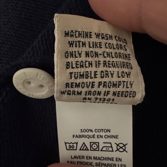 L.L. Bean Dark Blue Rugby | Hardly Worn - Picture 8 of 8